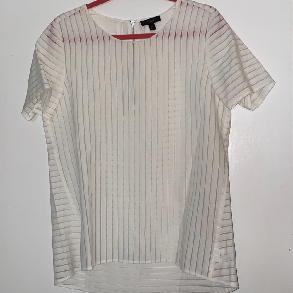 J Crew high-low blouse NWT